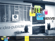 Tablet Screenshot of idea-publicite.fr